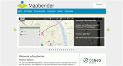 Desktop Screenshot of mapbender3.org