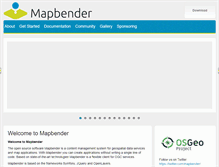 Tablet Screenshot of mapbender3.org